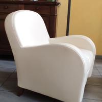 Coppia di poltrone Frau color crema