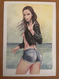 Omaggio a Emma Watson di Milo Manara