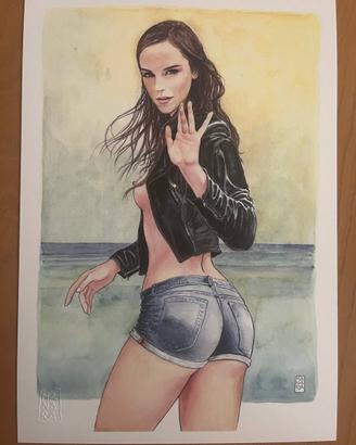 Omaggio a Emma Watson di Milo Manara