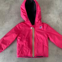 Giacca K-Way bambina fucsia