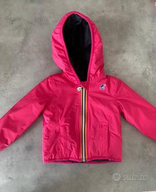 Giacca K-Way bambina fucsia