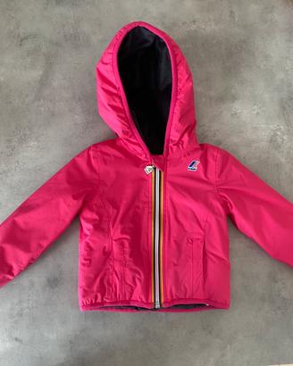 Giacca K-Way bambina fucsia