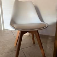 Sedie bianche scandinave
