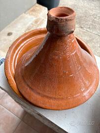 Tajine smaltata pentola in terracotta Marocchina