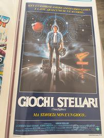 Locandina originale 33x70 film Giochi Stellari