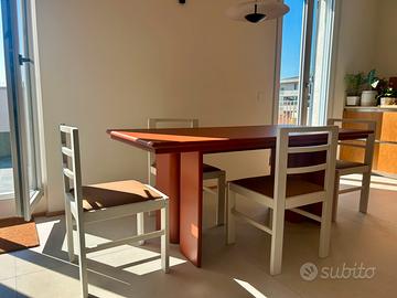 4 sedie in legno massello