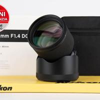 Sigma 85mm F1.4 DG HSM Art Nikon 2 ANNI DI GARANZI