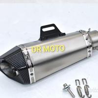 SCARICO TRIOVAL SILVER CARBON ACCIAIO universale