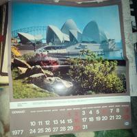 Calendario completo del 1977 architettura moderna