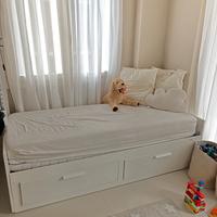 Struttura letto Brimnes secondo letto estraibile