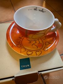Tazza + piattino Thun “Caffè al Volo” sole e cuori
