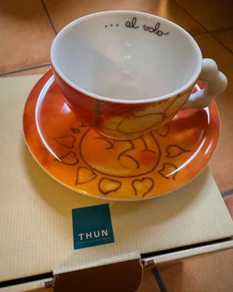 Tazza + piattino Thun “Caffè al Volo” sole e cuori