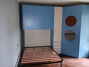 Cameretta ragazzo con cabina armadio