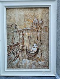 quadro ad olio con soggetto Venezia