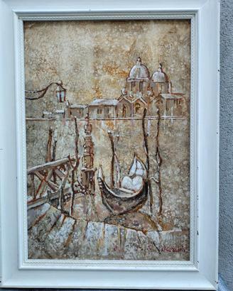 quadro ad olio con soggetto Venezia