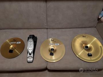 piatti elettronici Pearl più pedale Charlie 