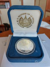 Moneta Argento da 150 Colones di El Salvador