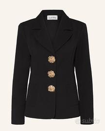 Giacca nera donna. Blazer donna di cotone