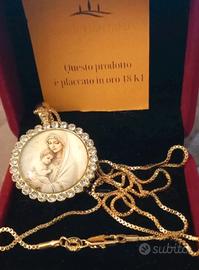 Maxi collana Sacra cm75 Placcata Oro18kt 