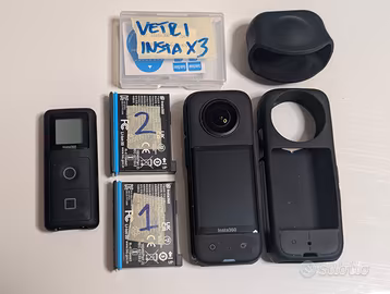 Insta360 X3 + remote GPS + cover