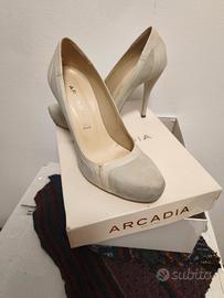 Scarpe in pelle e camoscio