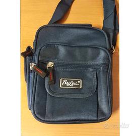 Borsa Tracolla Uomo Regolabile con 5 tasche Blu