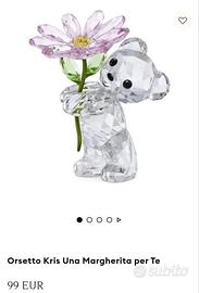 swarovski set di 3 orsetti kris 