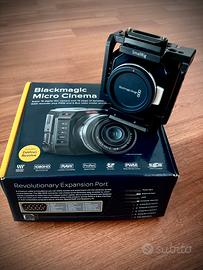 Black  magic micro cinema camera kit con lenti