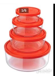 SET Contenitori Vetro Frigoverre Rocco Bormioli