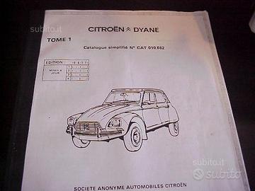 Manuale montaggio ricambi citroen dyane 6 diane 4