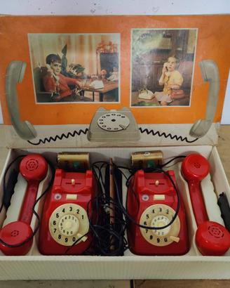 Giocattolo 2 telefoni realistici vintage anni '70