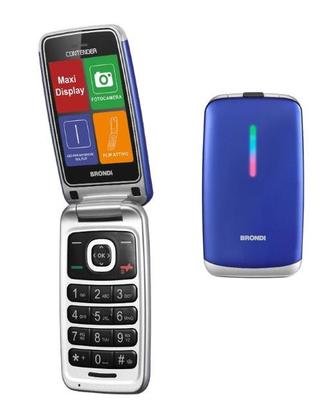 BRONDI CONTENDER - TELEFONO CELLULARE SENIOR - BLU