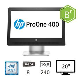 hp 400 g2 aio 20 i5-6500t/8/240ssd/w10p/2y b