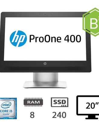 hp 400 g2 aio 20 i5-6500t/8/240ssd/w10p/2y b
