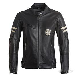 GIACCA PELLE VINTAGE MOTO CAFE RACER ELEVEIT DONNA