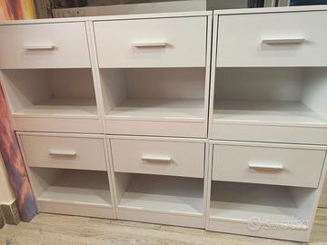 Comodini VASAGLE Set da 2 con Cassetto e Ripiano