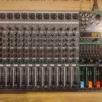 Mixer analogico passivo 12+2 con USB e Bluetooth