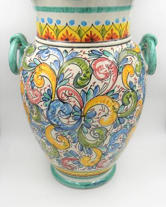 Portaombrelli in ceramica vietrese .Nuovo