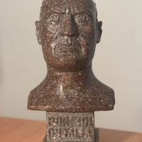 Busto Duce Benito Mussolini - 1941 - Porfido