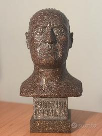 Busto Duce Benito Mussolini - 1941 - Porfido