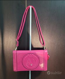 Borsetta Armani Jeans vernice fucsia 