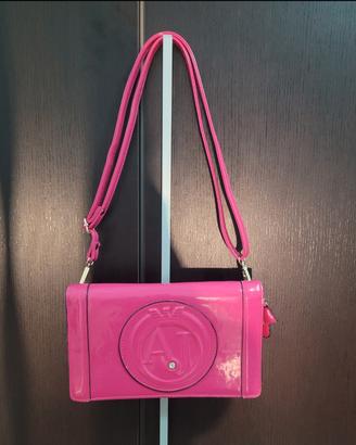 Borsetta Armani Jeans vernice fucsia 