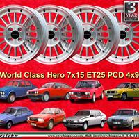 4 pz cerchi Alfa Fiat Lancia WCHE 7x15 ET25 4x98