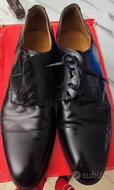 Scarpe eleganti in vero cuoio nero