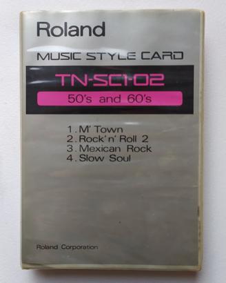 Roland music style card tn-sc1-02