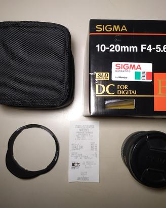Sigma 10-20mm F4-5.6 EX DC Attacco Nikon AF D