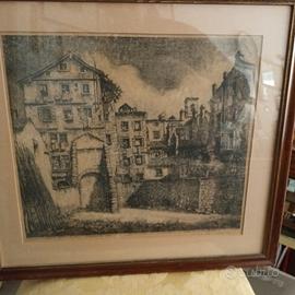 Trieste antica litografia