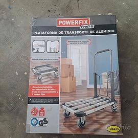 carrello a piattaforma in alluminio