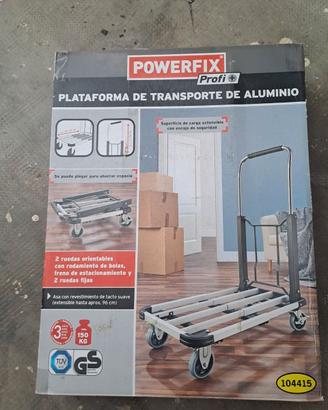 carrello a piattaforma in alluminio
