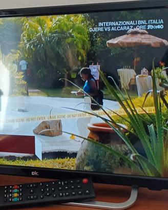 TV ok 23" con telecomando e batterie